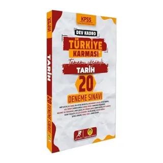 Tasarı Yayınları KPSS Tarih Dev Kadro Türkiye sı 20 Deneme