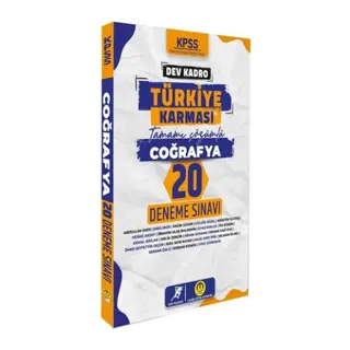 Tasarı Yayınları KPSS Coğrafya Dev Kadro Türkiye sı 20 Deneme