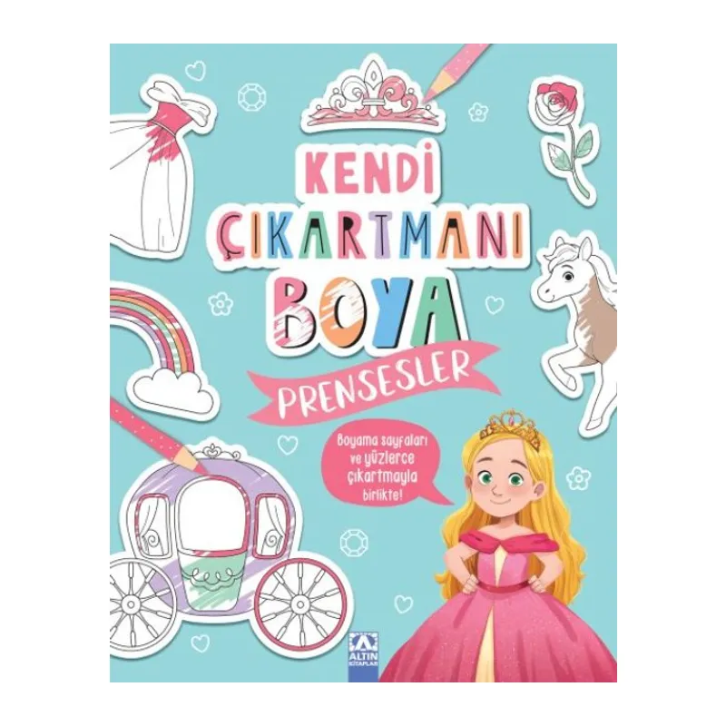 Kendi Çıkartmanı Boya - Prensesler