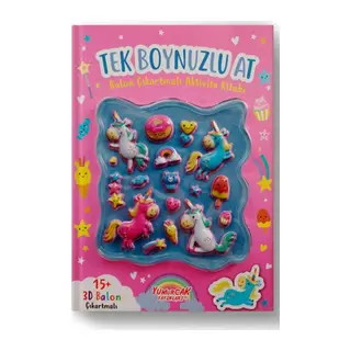 Tek Boynuzlu At Bn Çıkartmalı Aktivite Kitabı