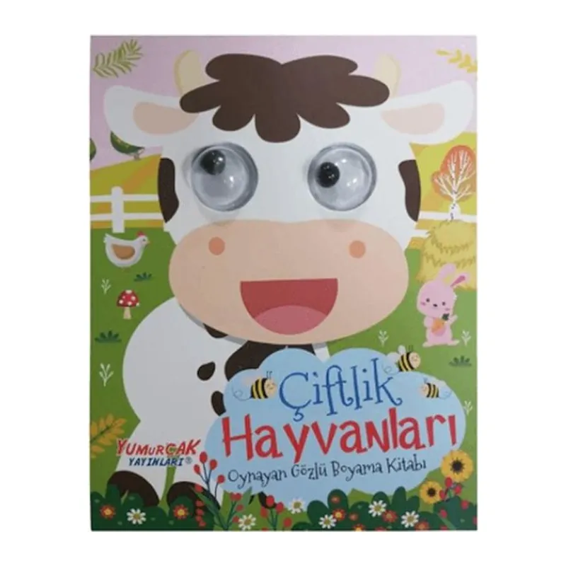 Oynayan Gözlü Boyama Kitabı – Çiftlik Hayvanları