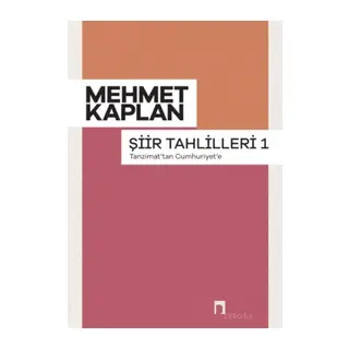 Şiir Tahlilleri-1 Tanzimattan Cumhuriyet'e