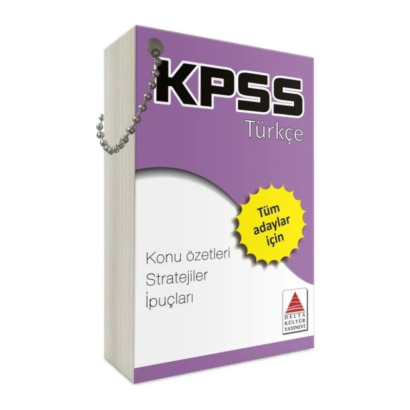 Delta Kültür KPSS Türkçe Strateji Kartları