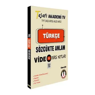 Tasarı DGS Türkçe Sözcükte Anlam Video Ders Notları