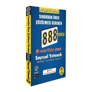 Tasarı DGS ALES Video Çözümlü 888 Sayısal Soru ası