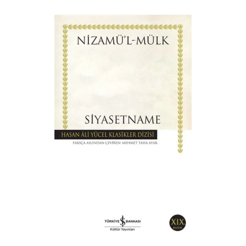 Siyasetname - Hasan Ali Yücel Klasikleri