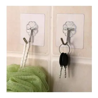 Kendinden Yapışkanlı Şeffaf Askı 5 Li Set