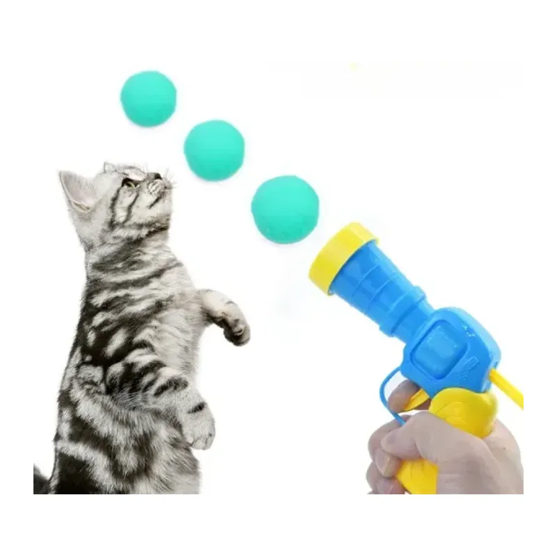 Peluş Top Atan İnteraktif Kedi Oyuncağı