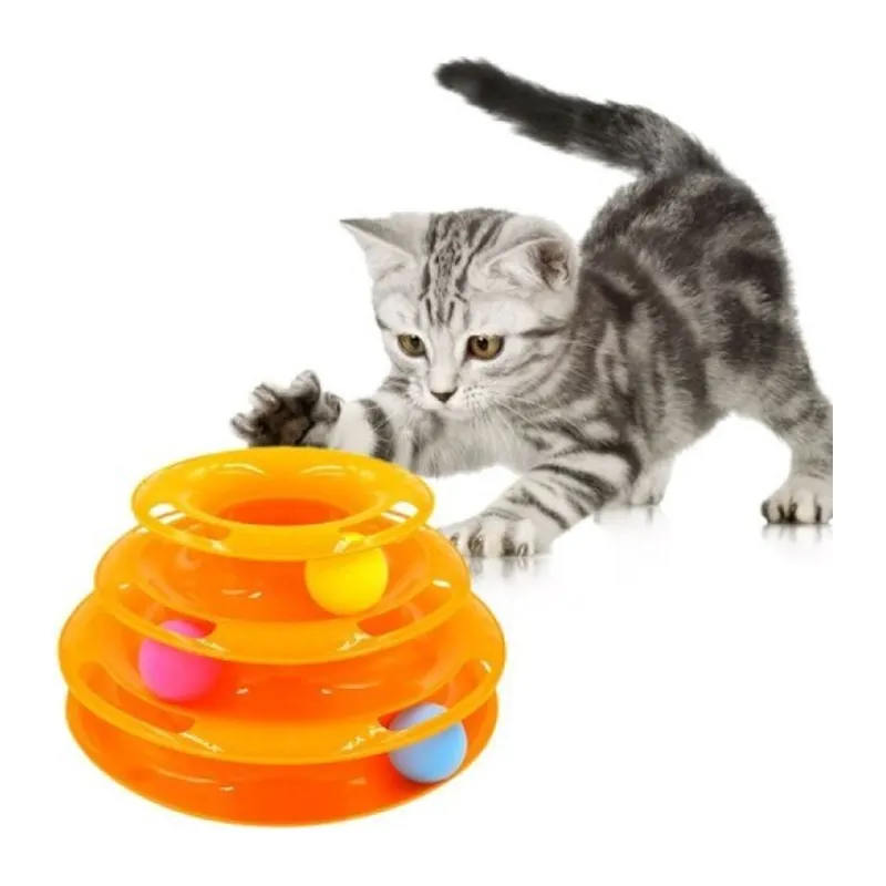 3 Katlı Kedi Oyuncağı Turntable Cat Toy