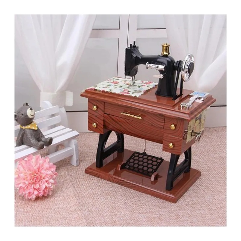 Dikiş Makinesi Görünümlü Müzik Kutusu