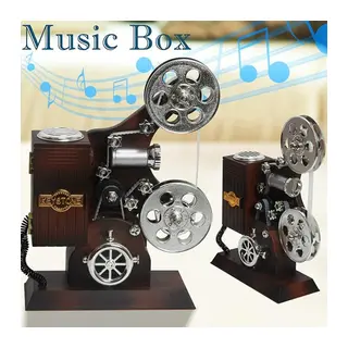 Film Makinesi Görünümlü Müzik Kutusu