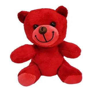 Sevimli Kırmızı Oyuncak Peluş Ayıcık