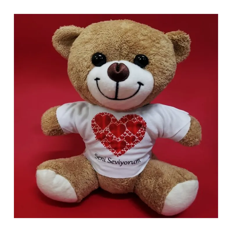Love Tişörtlü Peluş Ayıcık
