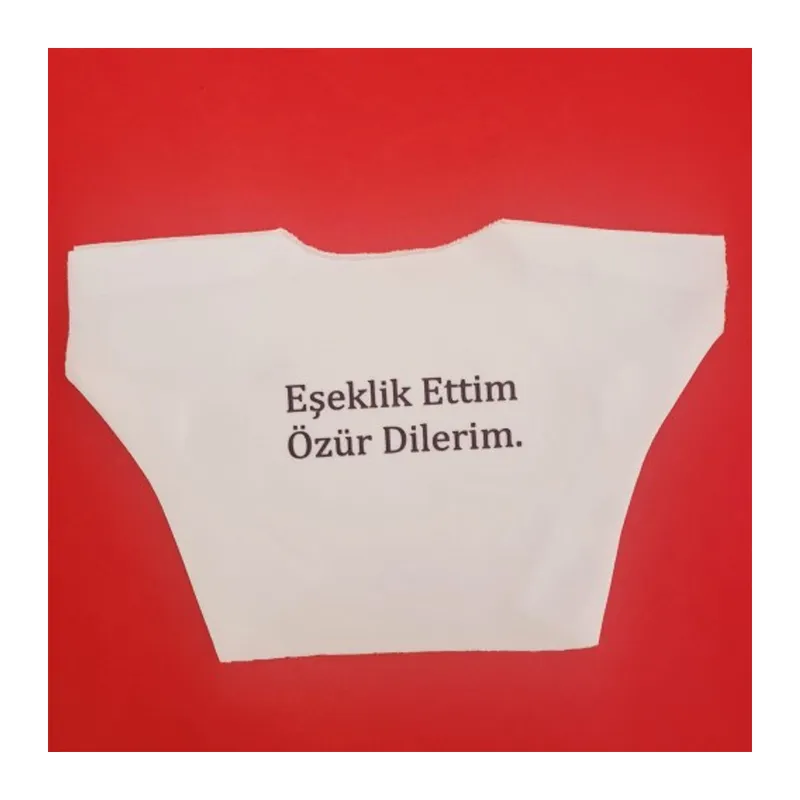 Eşeklik Ettim Yazılı Oyuncak Tişörtü
