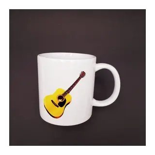 Gitar Tasarımlı Seramik Kupa