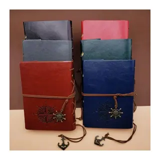 Deri Pusula Tasarımlı Defter