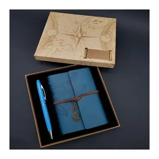 Defter Kalem Mavi Set