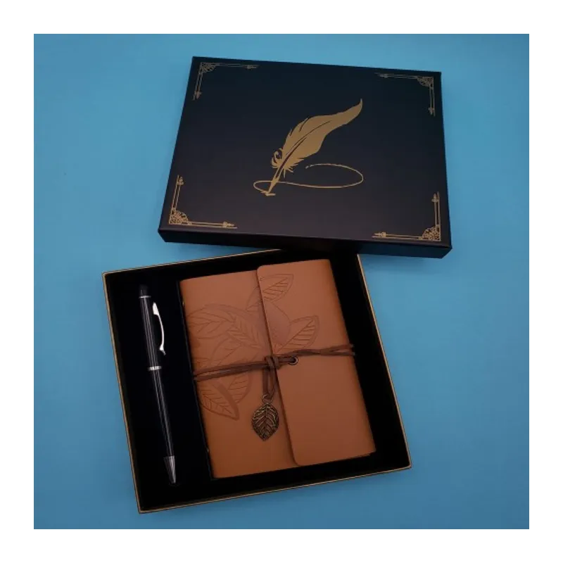 Taba Deri Defter ve Kalem Set
