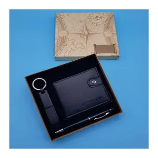 Siyah Touchpen Kalem Anahtarlık ve Cüzdan