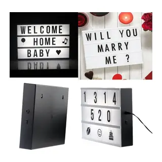 A4 Boyutunda Led Işıklı Yazı Panosu Lightbox