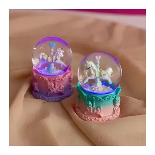 Mini Boy Işıklı Unicorn Kar Küresi