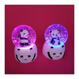 Mini Işıklı Panda Kar Küresi