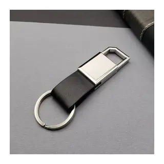 Siyah Gümüş Metal Anahtarlık