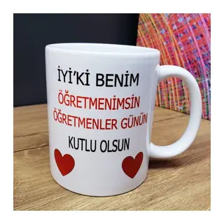 Öğretmene Hediye Kupa Bardak