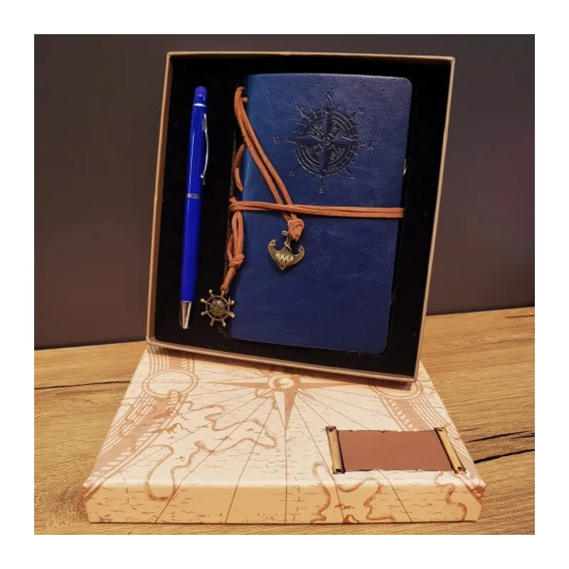 Pusula Defter Ve Tükenmez Kalem Set