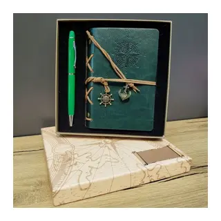 Hediyelik Defter Kalem Kutulu Set