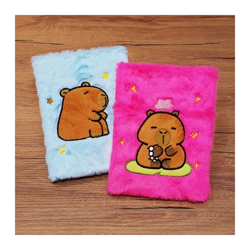 Ayıcık Motifli Peluş Kapaklı Defter
