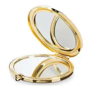 Promosyon Yuvarlak Cep Aynası Gold Renk
