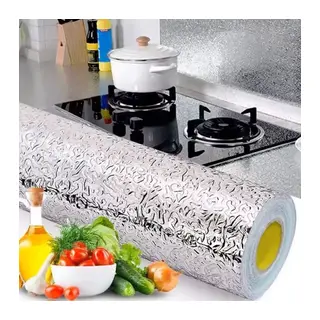Yapışkanlı Mutfak Folyo Gümüş 40 cm x 10 m