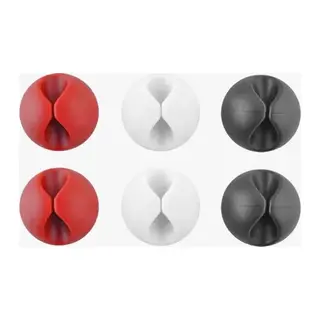 Yapışkanlı Kablo Sabitleyici Düzenleyici 6'lı Renkli Paket