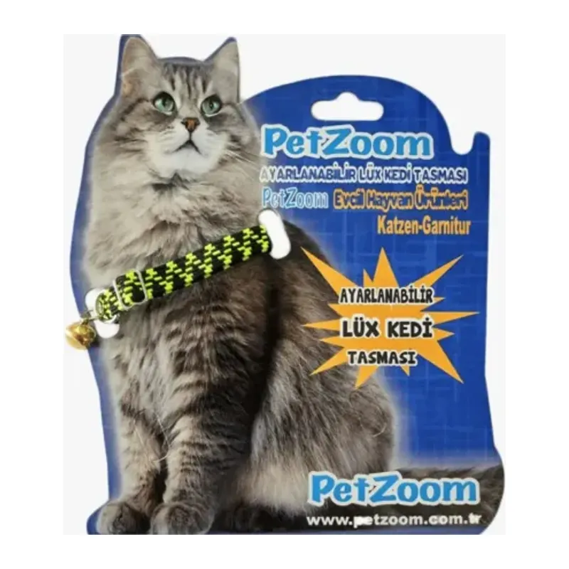 PetZoom Ayarlanabilir Lüks Kedi Tasması