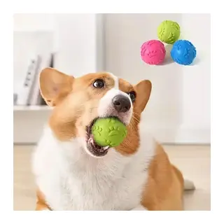 Pati Desenli Dayanıklı Köpek Isırma Topu