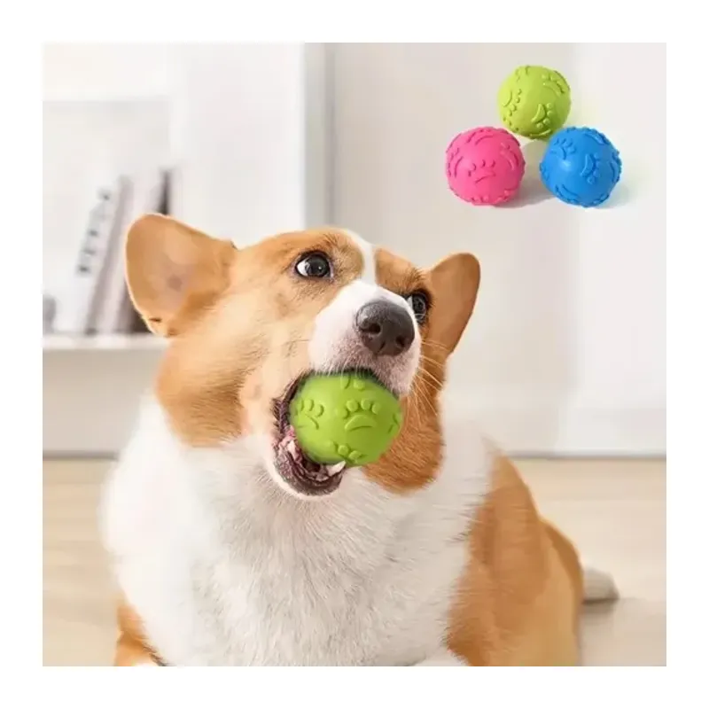 Pati Desenli Dayanıklı Köpek Isırma Topu