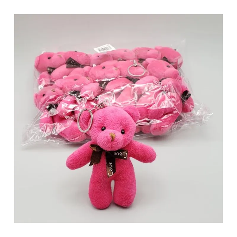 Peluş Ayıcık Anahtarlık Pembe