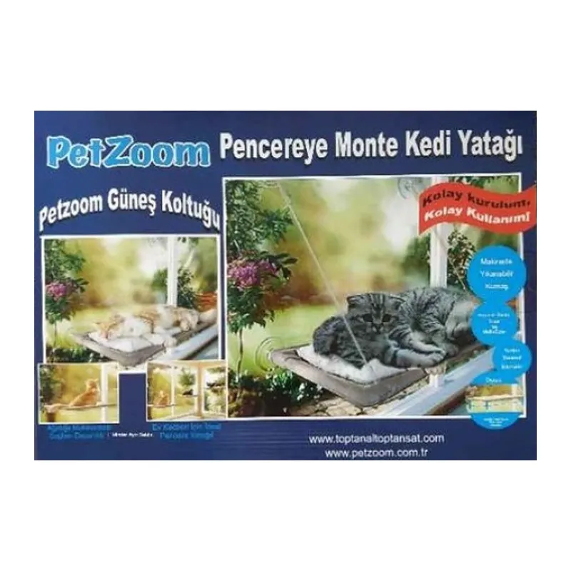Vantuzlu Kedi Pencere Yatağı