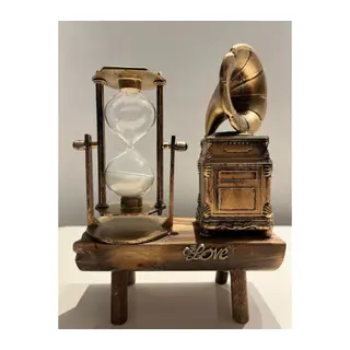 Gramofon Biblolu Kum Saati