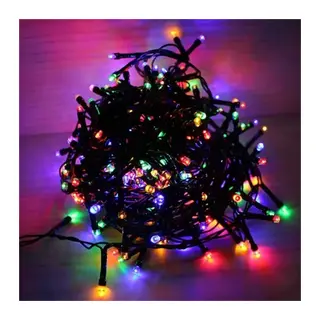 10m 100 LED Damla Uçlu RGB Işık Siyah Kablo