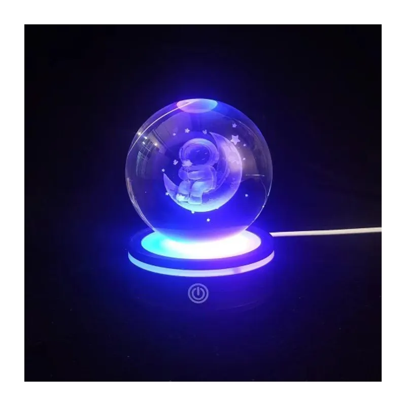 Renk Değiştiren Yeni Nesil Usb'li Dönen Cam Küre