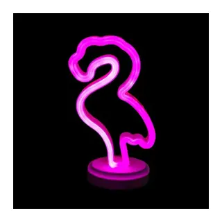 Neon Işıklı Flamingo Masa Gece Lambası
