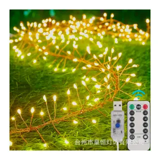 6m 200 Led Gün ışığı Uzaktan Kumandalı 8 Modlu Usb'li