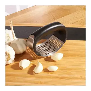 Paslanmaz Çelik Ergonomik Sarımsak Ezici Pres ve Doğrayıcı