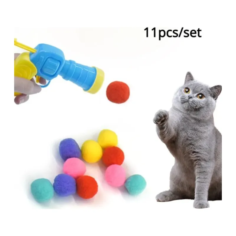 Peluş Top Atan İnteraktif Kedi Oyuncağı