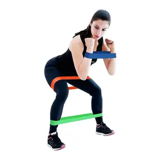 Pilates Squat Aerobik Direnç Lastiği 5 Li Paket