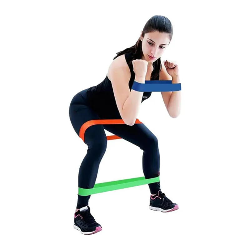 Pilates Squat Aerobik Direnç Lastiği 5 Li Paket