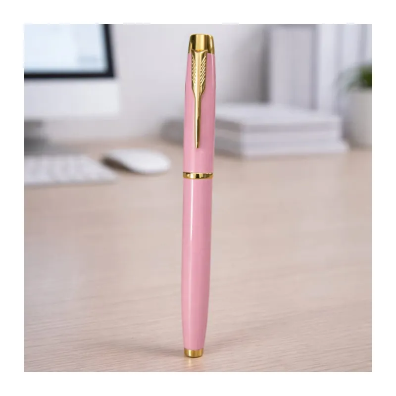 Toptan Premium Pembe Metal Roller Kalem