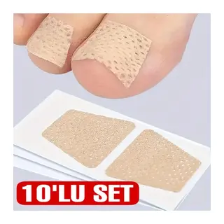 KOLAY UYGULANABİLİR AYAK TIRNAĞI ONARIM YAMASI 10'LI SET